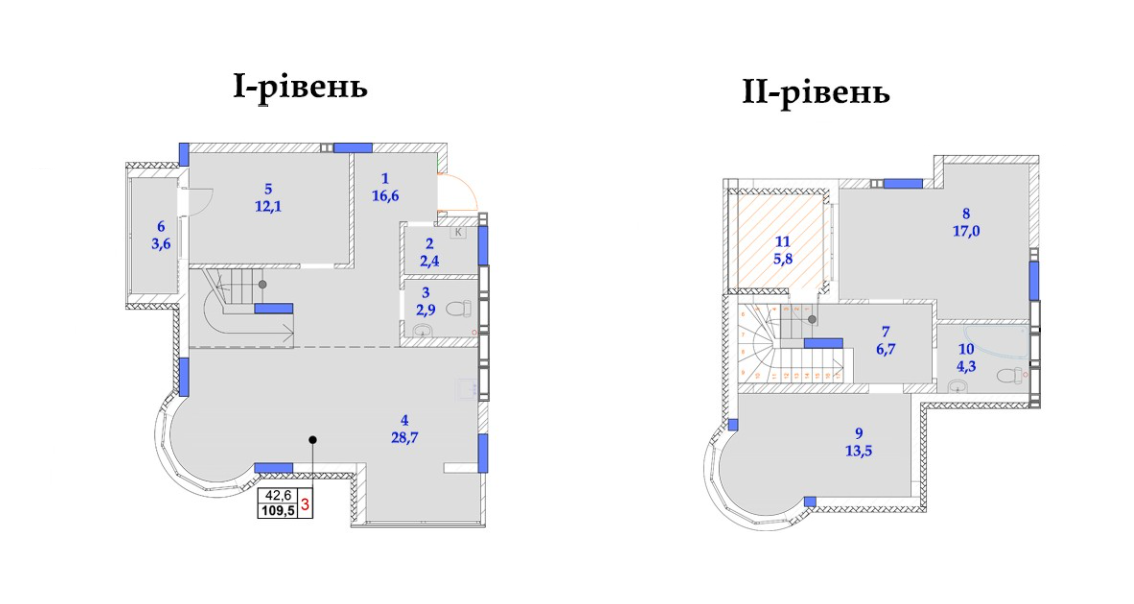 Двухуровневая 109.5 м² в ЖК Садочок от 21 500 грн/м², с. Новоселки