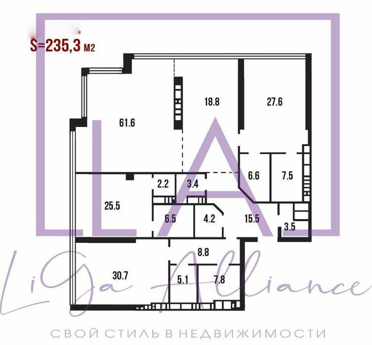 Продаж квартири з вільним плануванням 235 м², Івана Мазепи вул., 11Б