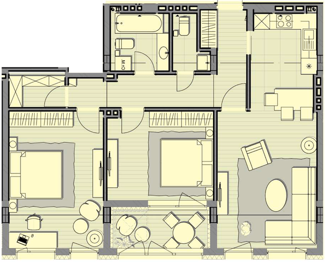 2-кімнатна 86.1 м² в ЖК Luxberry lakes & forest від 36 750 грн/м², смт Козин