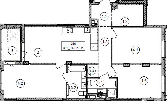 3-комнатная 95.5 м² в ЖК Respublika от 51 000 грн/м², Киев