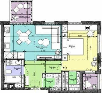 1-комнатная 52 м² в ЖК Файна Таун от 52 000 грн/м², Киев