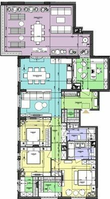 3-комнатная 154.4 м² в ЖК Файна Таун от 53 650 грн/м², Киев