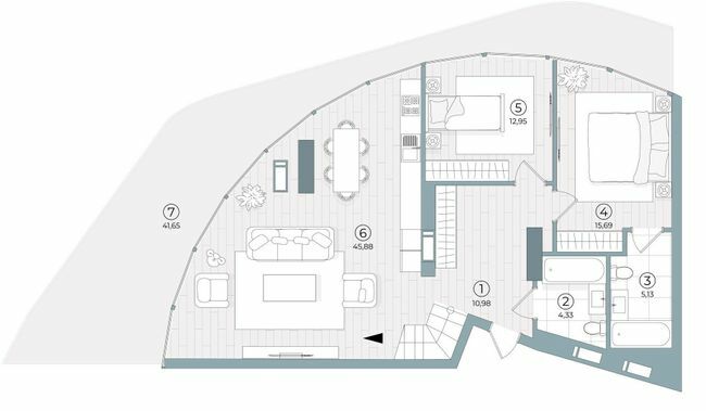 5+ комнат 237.41 м² в ЖК Delrey от 57 800 грн/м², Киев