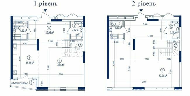 Дворівнева 156.84 м² в ЖК Володимирський від 79 900 грн/м², Київ