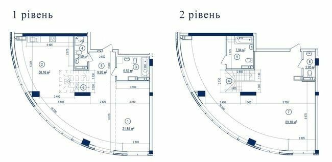 Дворівнева 196.52 м² в ЖК Володимирський від 79 900 грн/м², Київ