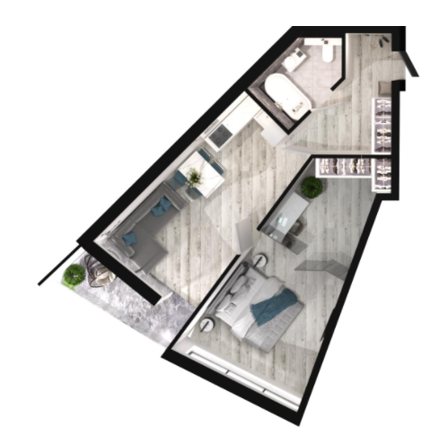 1-кімнатна 53.48 м² в ЖК Grand Tower від 27 550 грн/м², Дніпро