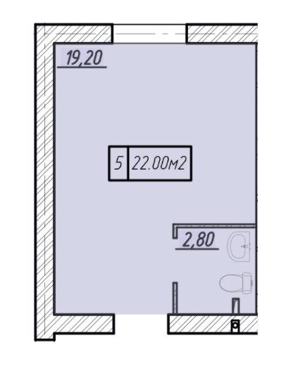 Смарт 22 м² в МФК GRAND WELLNESS CENTER от 19 700 грн/м², Днепр