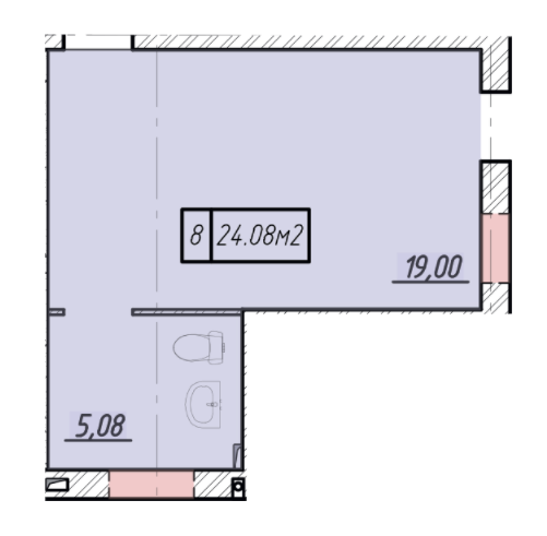 Смарт 24.08 м² в БФК GRAND WELLNESS CENTER від 19 700 грн/м², Дніпро