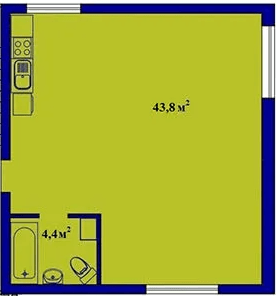 2-комнатная 48.2 м² в ЖК Милые квартиры от 20 000 грн/м², с. Мила