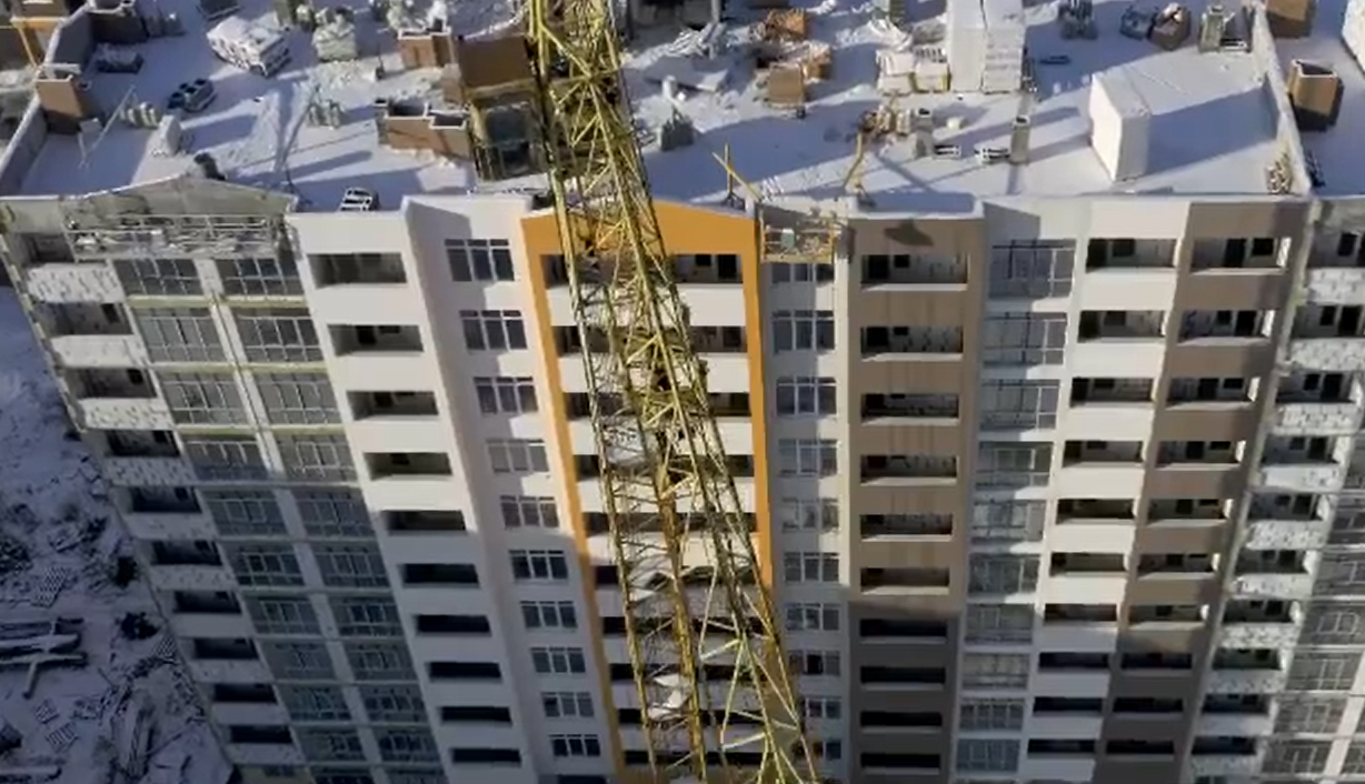 Ход строительства ЖК Orange Park, дек, 2021 год