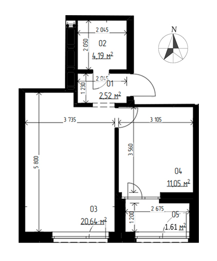 2-кімнатна 40 м² в ЖК LAKETOWN від 23 700 грн/м², Рівне