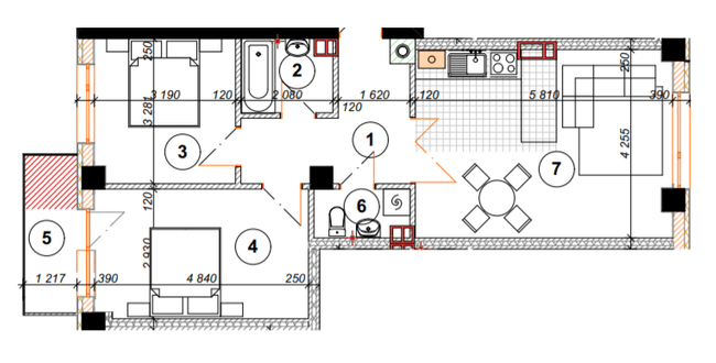 2-комнатная 64.5 м² в ЖК Park Residence от 22 400 грн/м², Ивано-Франковск