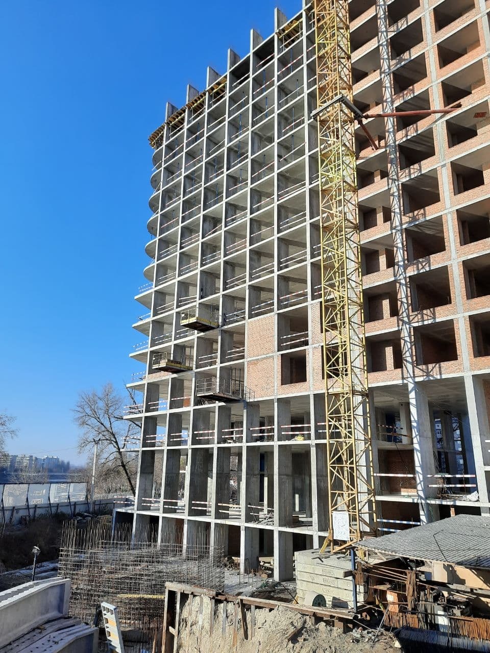 Ход строительства ЖК Rusaniv Residence, янв, 2022 год
