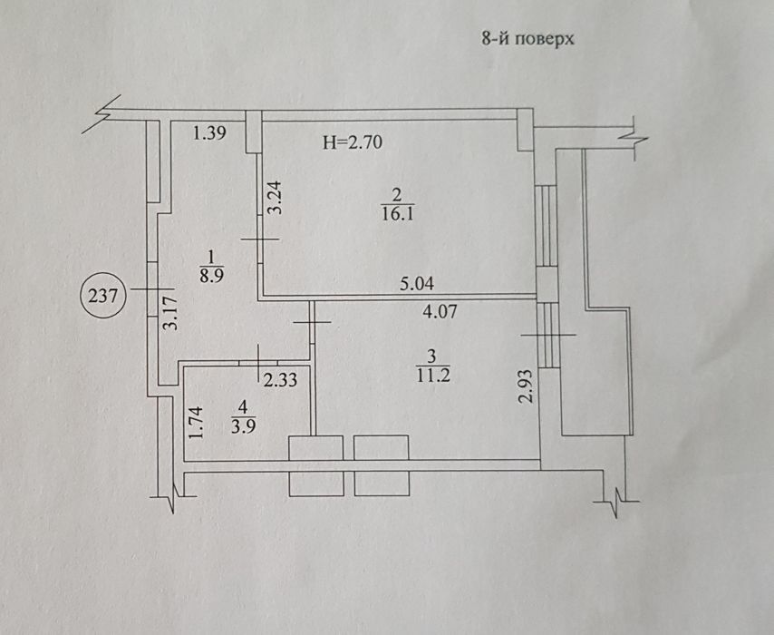 Продажа 1-комнатной квартиры 42 м², Зерновая ул., 47