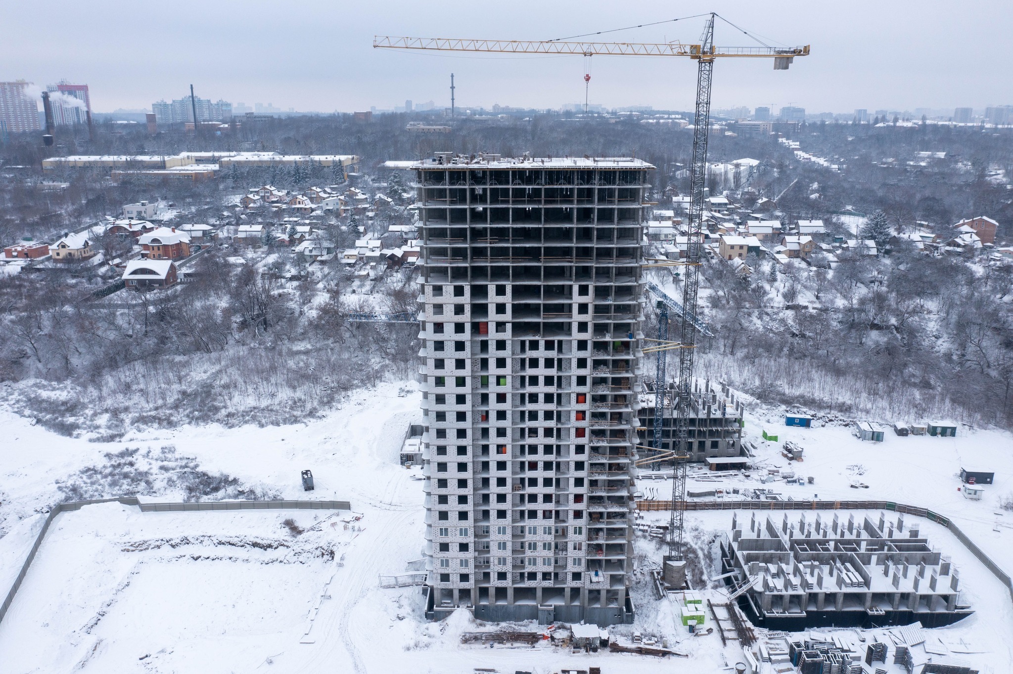 Ход строительства ЖК Central Hills, янв, 2022 год