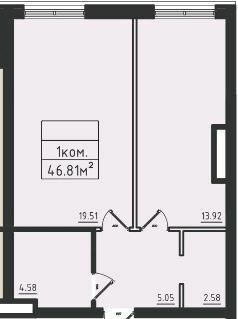 1-кімнатна 46.81 м² в ЖК Avinion від 23 000 грн/м², Одеса