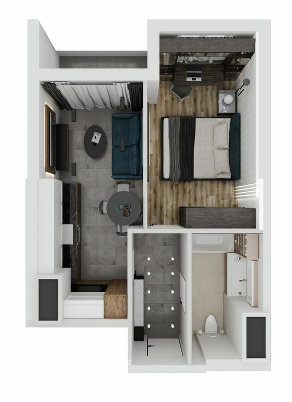 1-комнатная 41.77 м² в ЖК Эллада от 26 600 грн/м², Одесса