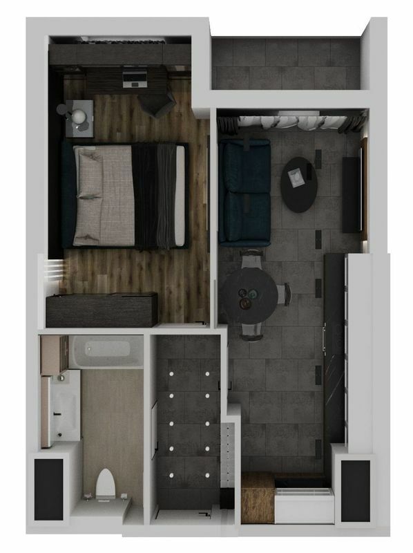 1-комнатная 43.43 м² в ЖК Эллада от 26 600 грн/м², Одесса