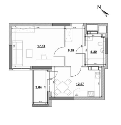 1-комнатная 45.11 м² в ЖК OK`LAND от 37 250 грн/м², Киев