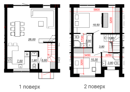 Таунхаус 84 м² в Таунхауси Amsterdam-2 від 21 310 грн/м², с. Нові Петрівці