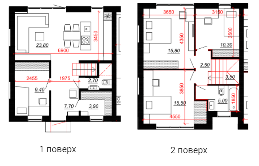 Таунхаус 100 м² в Таунхаусы Amsterdam-2 от 22 700 грн/м², с. Новые Петровцы