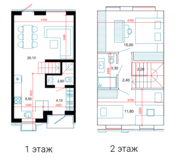 Таунхаус 70 м² в Таунхаусы Дублин от 21 143 грн/м², с. Новые Петровцы