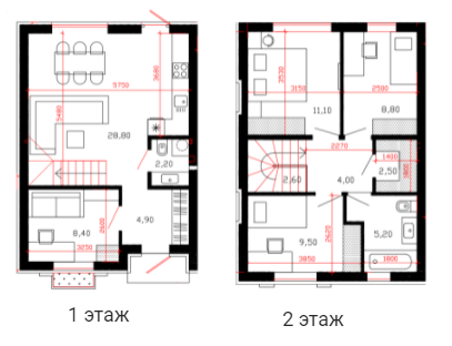 Таунхаус 88 м² в Таунхауси Дублін від 22 500 грн/м², с. Нові Петрівці