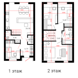 Таунхаус 93.5 м² в Таунхауси Дублін від 21 283 грн/м², с. Нові Петрівці