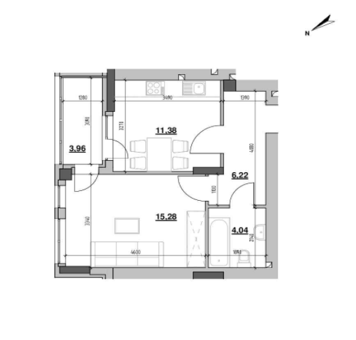 1-кімнатна 40.88 м² в ЖК Ріел Сіті від 25 622 грн/м², Львів