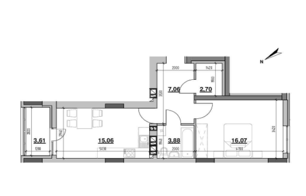 1-комнатная 48.38 м² в ЖК Ріел Сіті от 24 848 грн/м², Львов