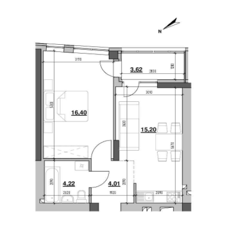 1-комнатная 43.45 м² в ЖК Ріел Сіті от 26 015 грн/м², Львов