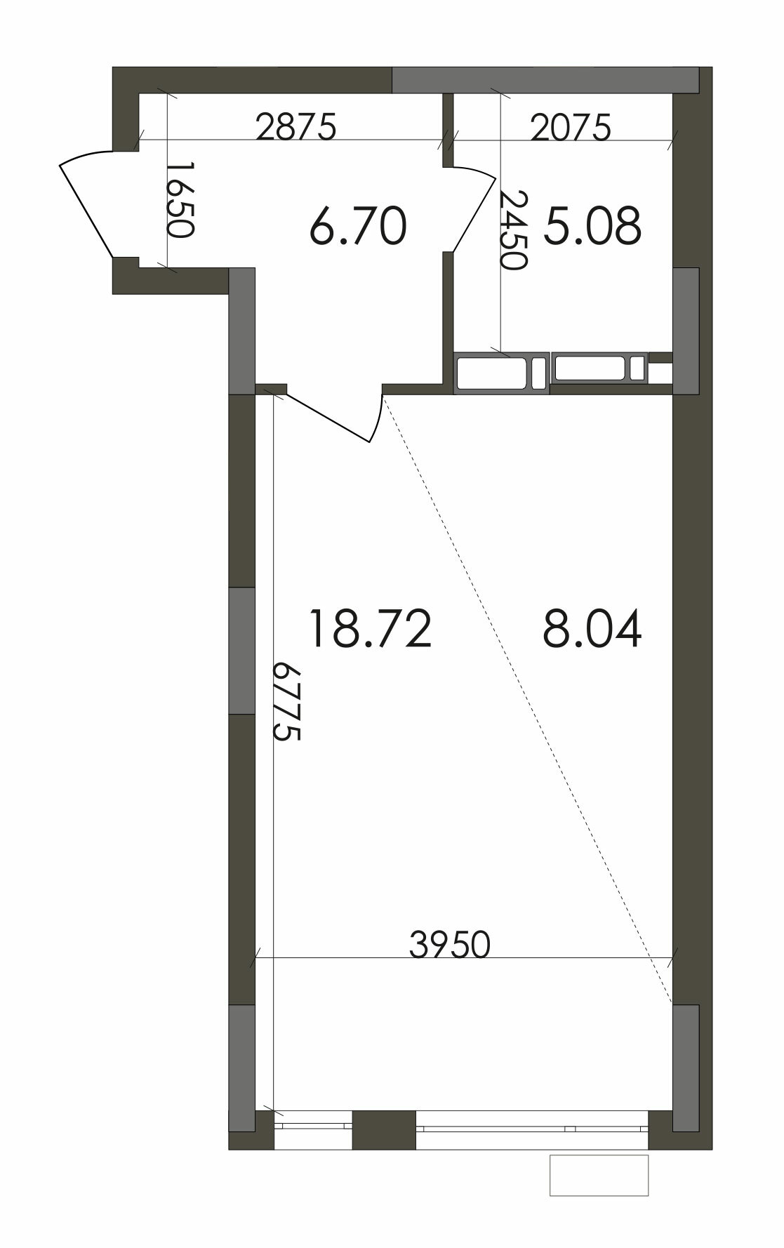 1-кімнатна 38.54 м² в ЖК Star City від 29 303 грн/м², Київ