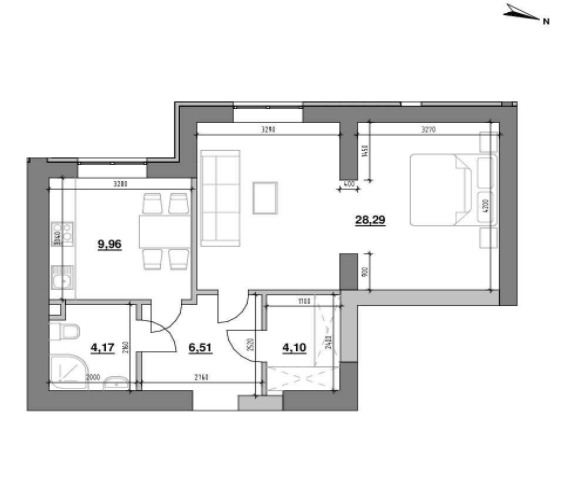 1-кімнатна 53.03 м² в ЖК Шенген від 19 684 грн/м², Львів