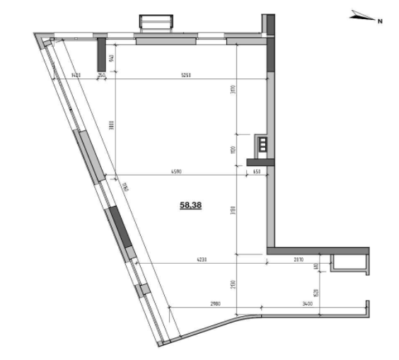 Помещение свободного назначения 58.38 м² в ЖК Шенген от 34 092 грн/м², Львов