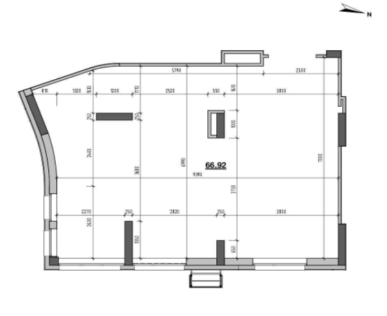 Помещение свободного назначения 66.92 м² в ЖК Шенген от 34 092 грн/м², Львов