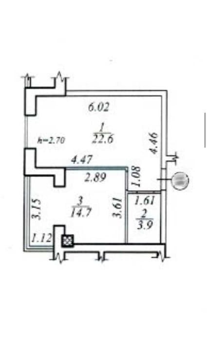 Продажа 2-комнатной квартиры 42 м², Василия Жуковского ул.