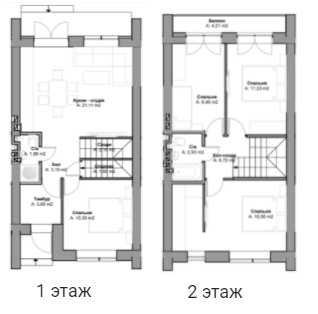 Таунхаус 95 м² в Таунхауси Nordic 3 від 21 474 грн/м², смт Ворзель