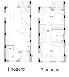 Таунхаус 104 м² в Таунхауси Eastville від 20 000 грн/м², с. Мала Олександрівка