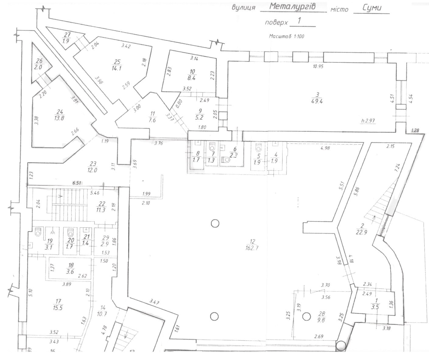 Продажа торгового помещения 1151 м², Металлургов ул.