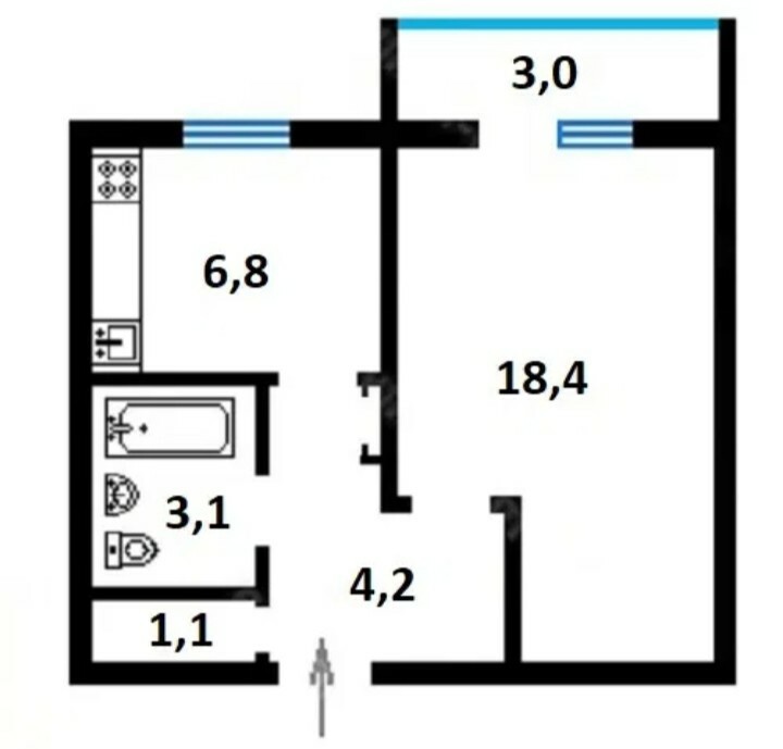 Продажа 1-комнатной квартиры 35 м², Теремковская ул.