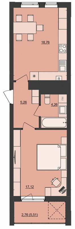 1-кімнатна 48.16 м² в ЖК Mill Town від 46 300 грн/м², Львів