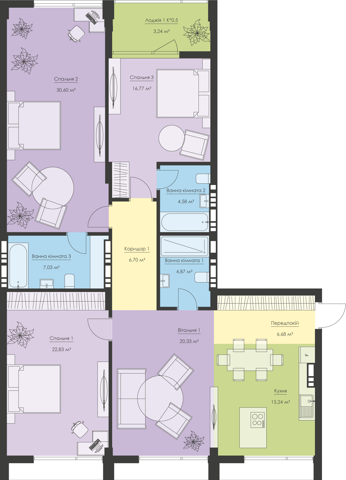 4-комнатная 138.87 м² в ЖК Новый Подол от 76 668 грн/м², Киев