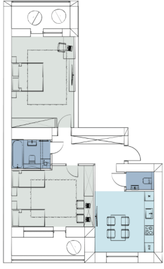 2-кімнатна 85.8 м² в ЖК Comfort House від 18 500 грн/м², с. Липини