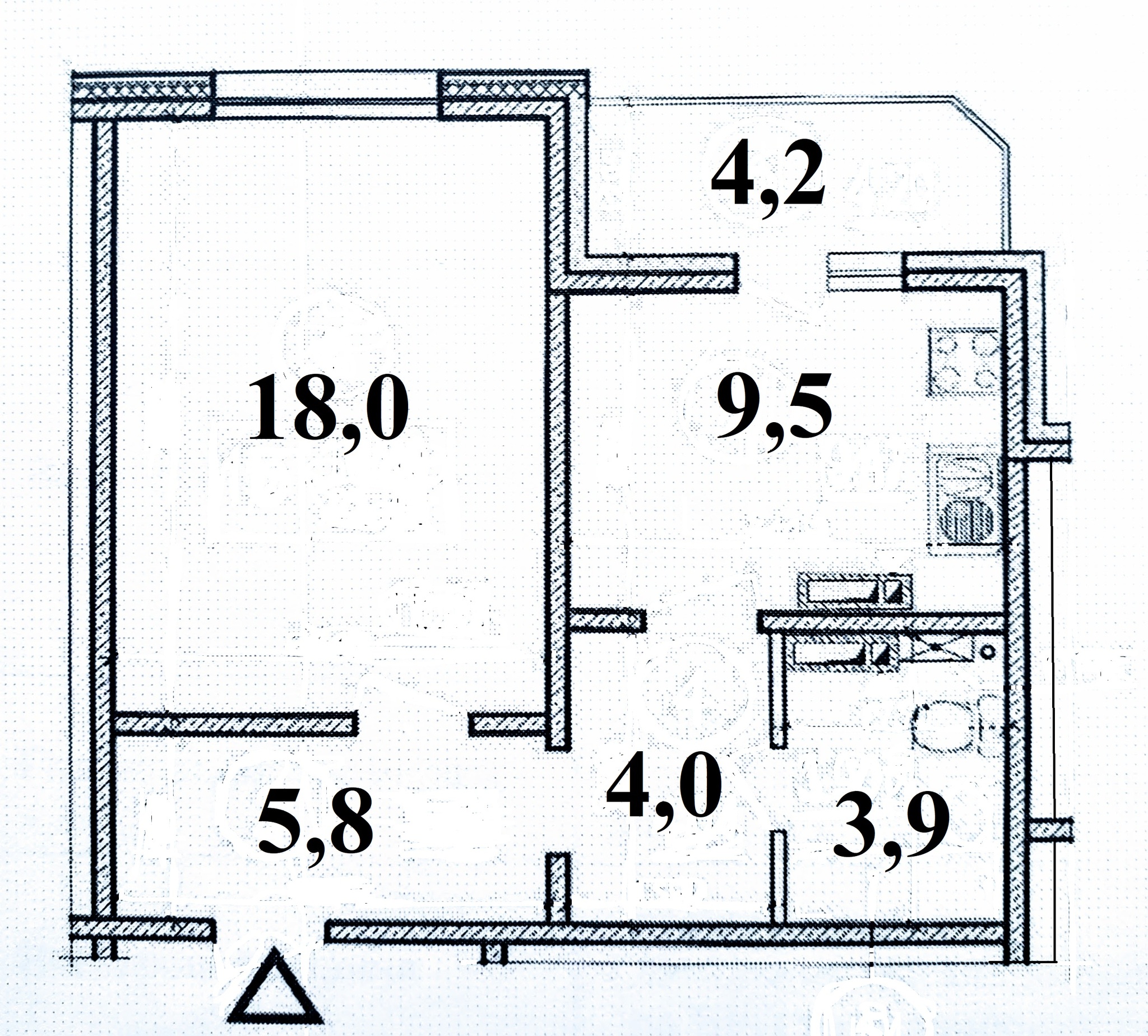 Продаж 1-кімнатної квартири 42.5 м², Бориса Гмирі вул., 7