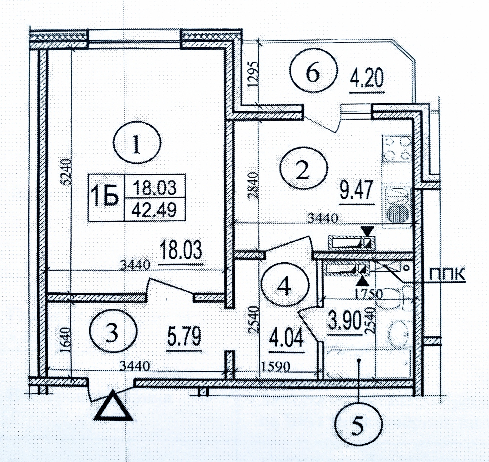 Продажа 1-комнатной квартиры 42.5 м², Бориса Гмыри ул., 7