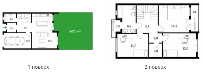 Таунхаус 122 м² в Таунхаус SHERWOOD от 29 180 грн/м², Ужгород