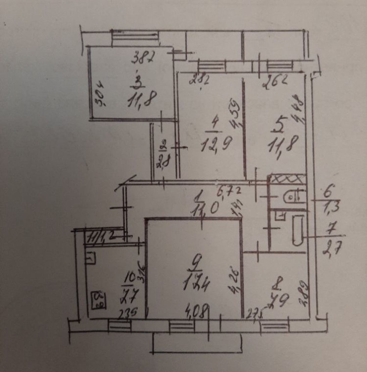 Продажа 5-комнатной квартиры 94 м², Донецкое шоссе