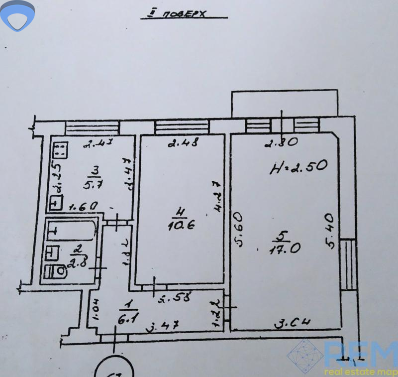 Продажа 2-комнатной квартиры 43 м², Петрова Генерала ул.