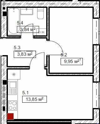 1-комнатная 31.47 м² в ЖК FreeDom от 23 000 грн/м², пгт Гостомель