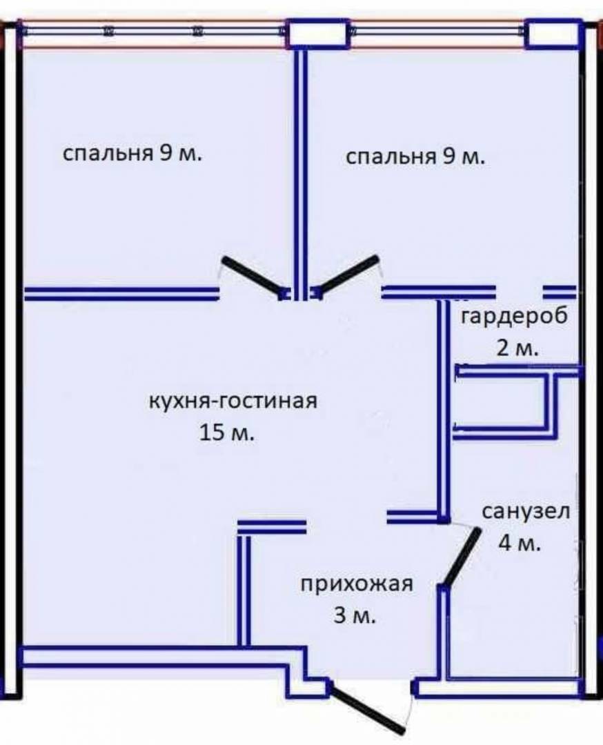 Продажа 2-комнатной квартиры 42 м², Архитекторская ул.